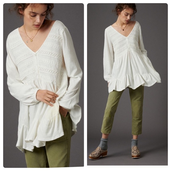 Anthropologie Tops - Anthropologie Adriana lace tunic